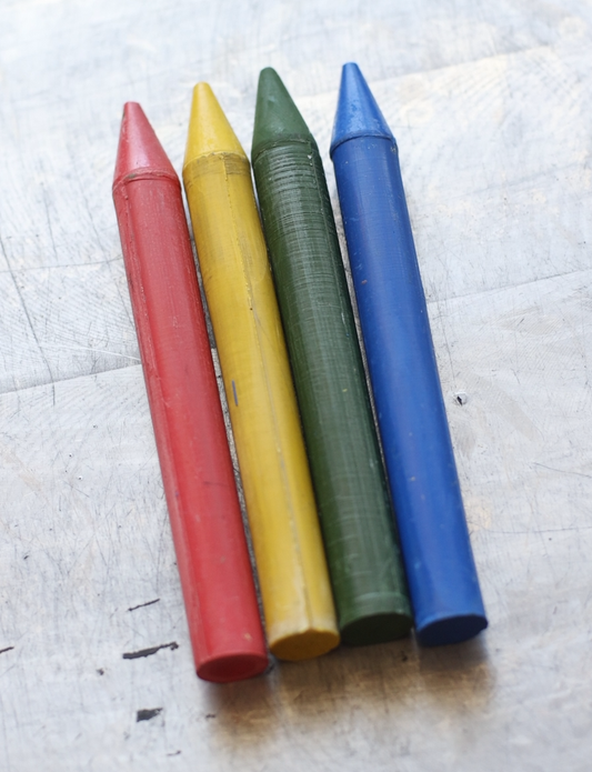 Preorder: Underglaze Crayon Primaries 4 Pack (Red, Yellow, Green, Blue) Ships Sept 1st